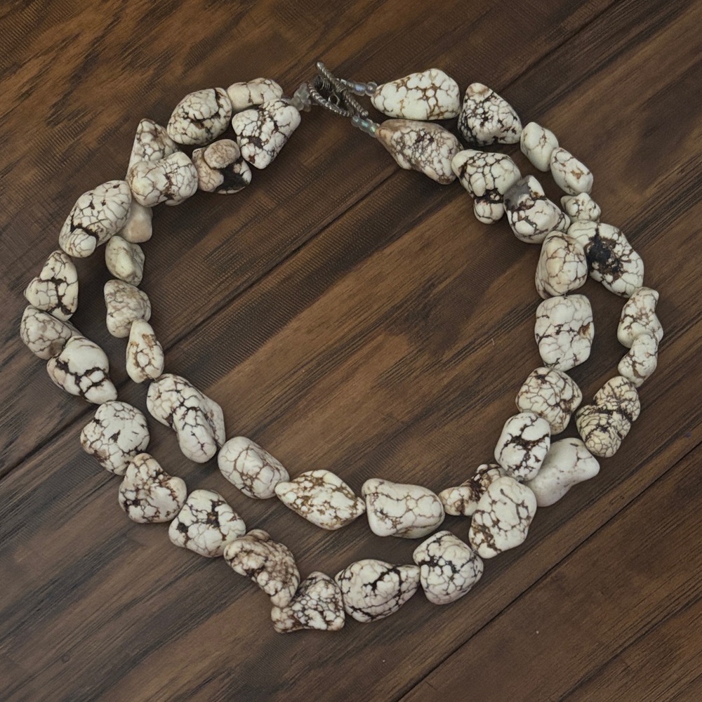 Natural Stone Beaded Necklace